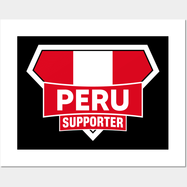 Peru Super Flag Supporter Wall Art by ASUPERSTORE